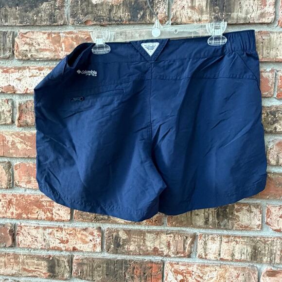 Columbia PFG Womens Navy Lightweight Shorts Omni Shade XL Fishing Outdoors - Picture 5 of 8